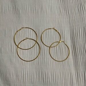 Elegant Gold Hoop Earrings